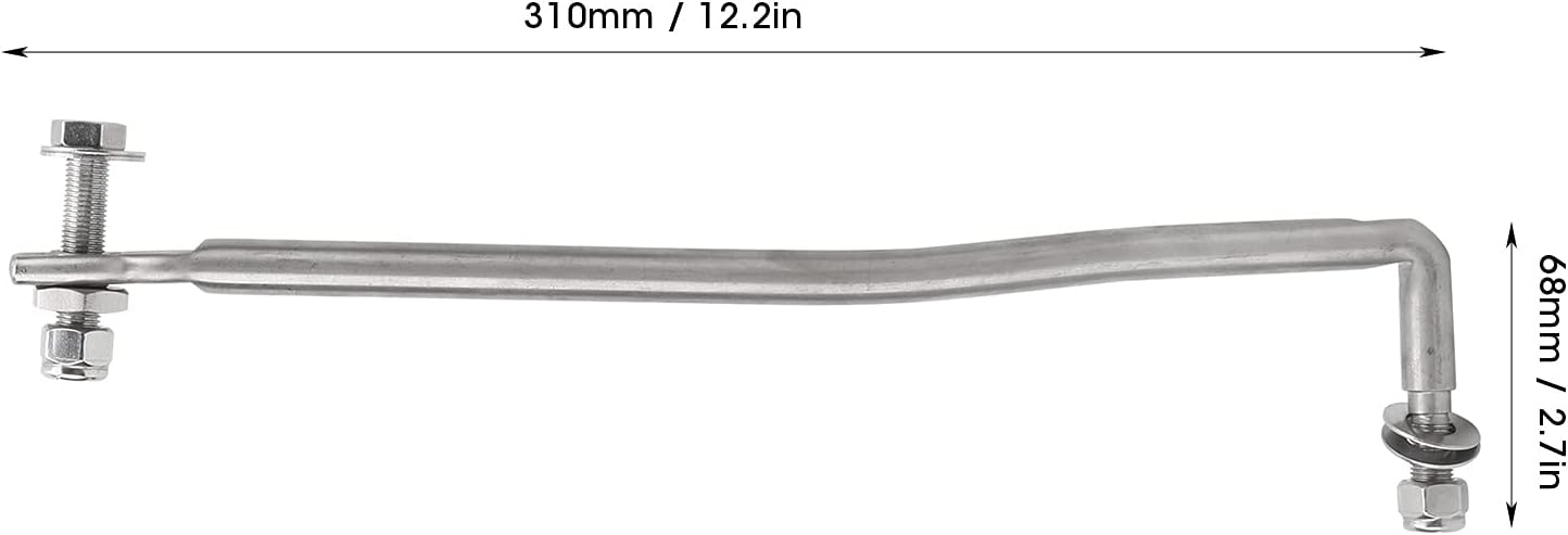 12.2in Steering Rod Link 65W 61350 00 Steel Alloy Clean and Smooth Steering Arm Replacement Fit for Outboard 40 60 80