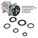 MUNEFE AC Compressor Seal Kit, AC Gasket Assortment, Car Air Conditioning Compressor Gasket Kits with Transparent Storage Box Fit for Car (30PCS)