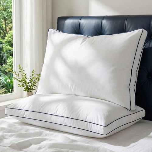 zibroges Down Pillows Queen Size Set of 2, Hotel Bed Pillow for Sleeping by zibroges - Used condition - Image 7