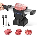 ZTQCSQ 2025 Meat Slicer for Fresh Raw Meat, Manual Cutter Slicer, 17 Blades Once Get 18 Slices, can Slicing Shredding (2 or 4 mm), Meal Prep, Beef Pork Mutton for Home Cooking BBQ Hot Pot -Black
