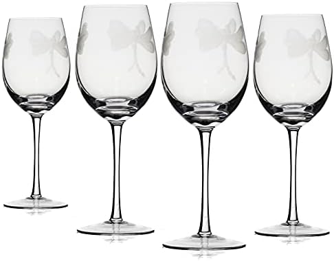 Dragonfly Wine Glasses For White and Red Wine, Water or Whiskey, by The Wine Savant, Each Glass Is Individually Sand Etched - Dragonfly Wine Glasses (Stemmed)