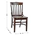 Flash Furniture Hercules Series School House Back Mahogany Wood Dining Chair, Traditional Elegant Wood Restaurant Chair, Walnut Wood