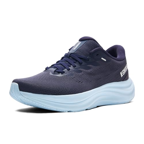 K-Swiss Men's Shadx Running Shoe - Cushioned Wide Lightweight Comfort Shoe Gym Walking Sneakers