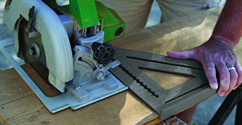 Johnson Level & Tool Ras-120 Aluminum Rafter Square W/Manual, 12", Silver, 1 Square #TOP3