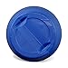 plasteo® 2 Stück: 60 L Weithalsfass mit Spannverschluss | 100% Lebensmittelecht | Universalfass | Futtertonne | Regen Maische Tierfutter Trinkwasser Camping Lagerfass | Stapelbar | Blau
