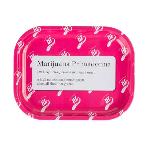 Image of LIT Metal Rolling Tray (Pink Edition) for Cigarette, Smoking Ash Bowl, Smoke Tray, Size 18x14cm (LITAF Accessories)