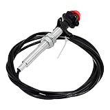Firmusparts 55204 Universal 10FT Control Cables With 2 IN Black Knob Compatible with Dorman, VCGTX10 Heavy Duty Vernier Locking Throttle Cables