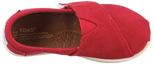 Toms Tiny Classic Canvas Slip-On Red #TOP4