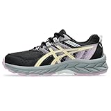 ASICS Kid's PRE Venture 9 Grade School Running Shoes, 4.5, Black/Light Orange