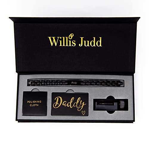 Willis Judd Daddy Titanium Bracelet Engraved Love You Daddy Adjusting Tool & Gift Box Included #TOP3