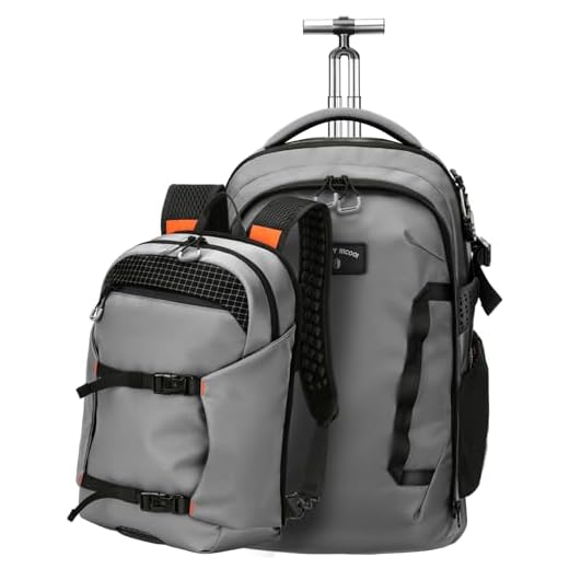 SWICKY RICOOI 2-in-1 Rolling Backpack