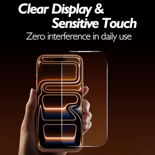 Shacoryze for iPhone 17 Pro Max Front and Back Screen Protector, iPhone 17 Pro Max Glass Protector Front & Back Tempered Glass HD Clarity (6.9 inch) — view 5