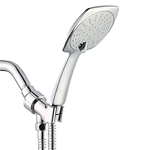 Pommeau de douche haute pression jet puissant avec flexible de 1.5m ajustable