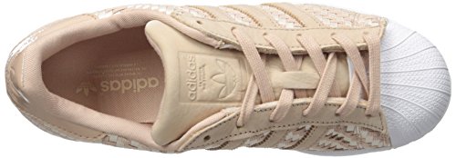 Image of adidas Originals Women's Superstar Sneaker, Dust Pearl /Linen /White, 11
