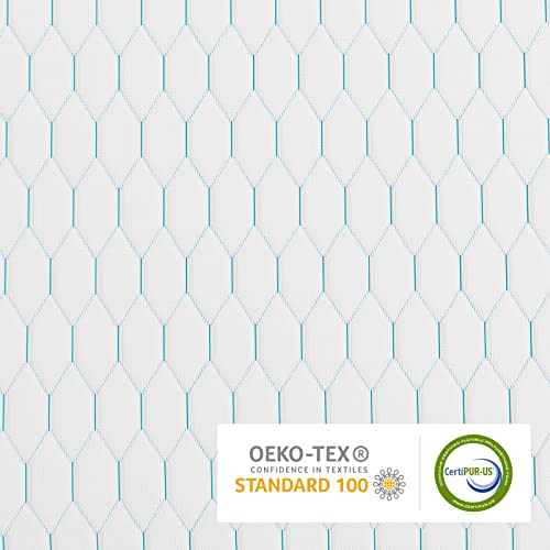 BedStory Twin Mattress Topper, 3 Inch Single Memory Foam Mattress Topper with Cover, Firm Non-Slip Gel & Bamboo Charcoal & Copper & Green Tea Infused Foam Bed Topper, CertiPUR-US Certified 38x74 Inch by BedStory - Image 5