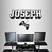 In-Style Decals Wall Vinyl Decal Home Decor Art Sticker 3D Personalized Name Boy Girl Gamer Controller Video Game Studio Teen Nursery Play Room Removable Stylish Mural Unique Design 2443