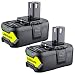 Produktbild 2 Stück 18V 4.0Ah Li-ion Ersatzakku für Ryobi Akku ONE+ RB18L50 RB18L40 RB18L25 RB18L15 P108 P107 P105 P104 P103 P102