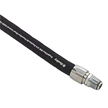 Husky Gasoline Hardwall Hose, Made in USA, 3/4" Male NPTF x 9 EagleFlex Hose with Permanent Couplings, Model CP12HW09