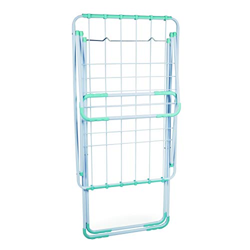 Varal De Chão Aço Com Abas Lovely Azul Turquesa Mor