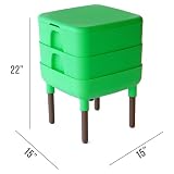 FCMP Outdoor - The Essential Living Composter, kompostownik 2-tacowy dla dżdżownic, zielony
