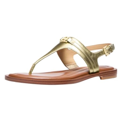 Michael Kors Women's Mandy Thong Sandal, Pale Gold, 7