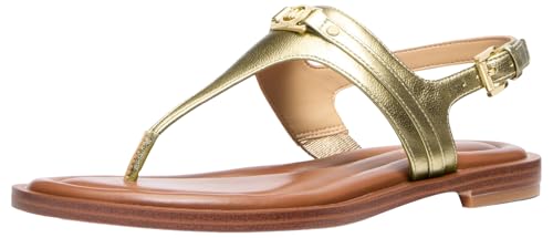 La Mejor Recopilación de Michael Kors los mejores 10. 46 Michael Kors Mandy - Sandalia para Mujer, Oro pálido, 24 cm