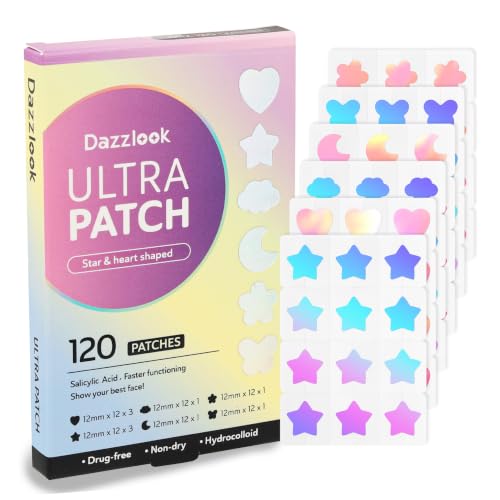 Dazzlook Holographic Star Pimple Patch, Salicylic Acid, 120 Count