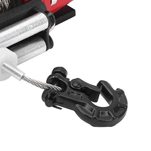 Winch eléctrico para RC de aleación de aluminio rojo miniatura 5