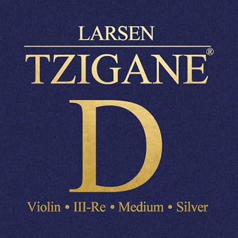 LARSEN STRINGS struny skrzypcowe Tzigane rdzeń z włókna wielowłóknowego D srebrny średni
