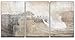 wall26 - Abstract Huge Wave Composition - Canvas Art Wall Decor-24 x36 x3 Panels
