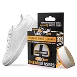SneakERASERS Instant Sneaker Cleaner Sponge, Effective Shoe Cleaning Kit for White Sneakers, Tennis Shoes - Pre-Moistened, Portable Shoe Cleaner, Perfect for Smooth Soles and Midsoles, 3 Pack
