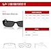 Ray-Ban Teru RB4425 667787 54MM Black/Dark Grey High Bridge Fit Rectangle Sunglasses for Men for Women +BUNDLE with ACCESSORY EYEWEAR KIT