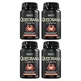Kit 4 Quitosana Suplemento Fibras Crustáceos 60 Cápsulas Bioklein