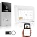 Produktbild GVS - IP Video Türsprechanlage mit Türöffner, RFID Zugang, HD Kamera, 2X 7 Zoll Monitor & App - Smarte Video Türklingel mit Kamera & Gegensprechanlage für 1 Familienhaus (AVS4454U)
