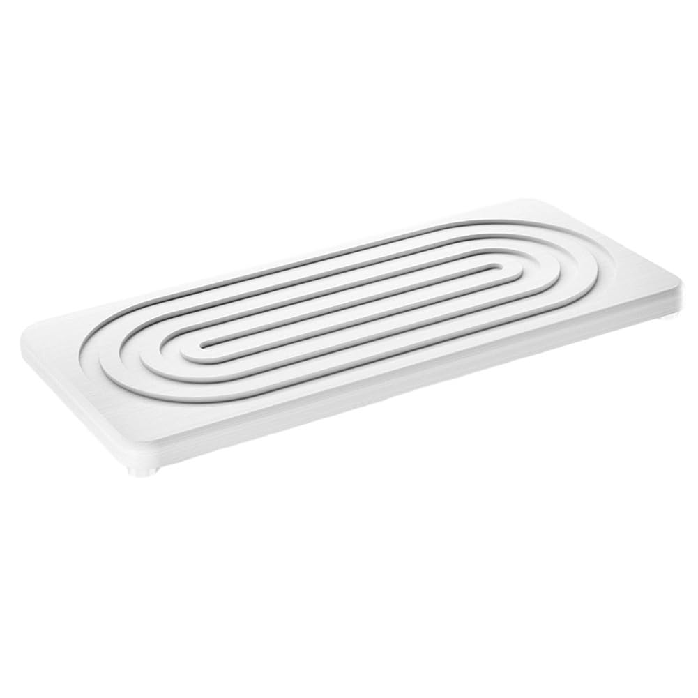 Hndhbfgrt Bathroom Countertop for Kitchen Counter Drying Mat, for Sink Water Absorbing Stone Tray, Quick Drying Diatomite Trays
