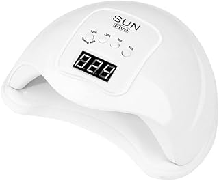 Uv Nail Lamp,Uv Light for Gel Nails,Nail Dryer,Gel LED Light Polish Dryer Manicure Machine 48w Curing Auto Sensor 4 Timer Setting Fast Drying White