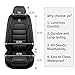 Megaseat Full Set for Kia Rio Seat Covers 2000-2026, Waterproof Nappa Leather Car Seat Protector, Anti-Slip & Comfortable Car seat Cover (Black)
