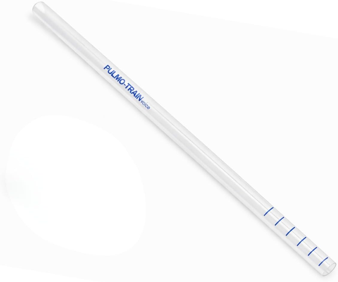 Original PULMO-TRAIN Voice Colour Practice Pack - Silicone Tube for Voice Training & Speech Exercises - 35 cm Latex-Free Transparent Pack of 5