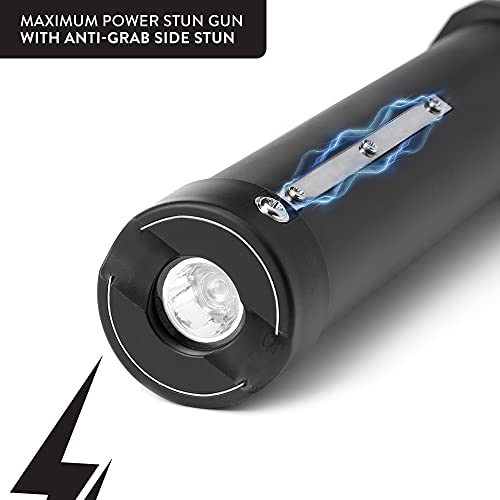 Guard Dog Security Stun Gun Flashlight - Maximum Voltage - 280 Lumens - 3 Light Functions – Rechargeable Battery - Wrist Strap #TOP2
