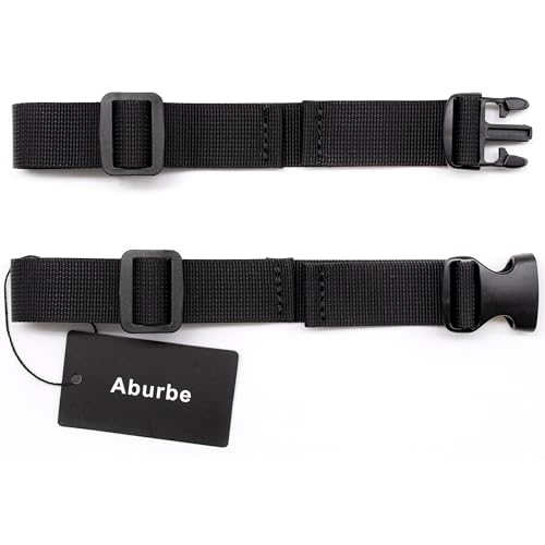 Aburbe Backpack Chest Strap Universal Add on Adjustable Sternum Strap Chest Belt Replacement with Heavy Duty Quick Release Buckle Clip for Travel Hiking Camping School (Black)