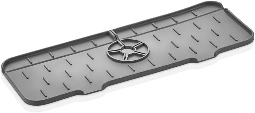 Mithra Life Water Holder Silicone Gray Faucet Mat MIT1033