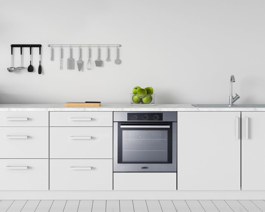 Summit 24" Electric Wall Oven, 2.86 cu.ft. Capacity, ADA Compliant, Convection, Stainless Steel - SEW2401