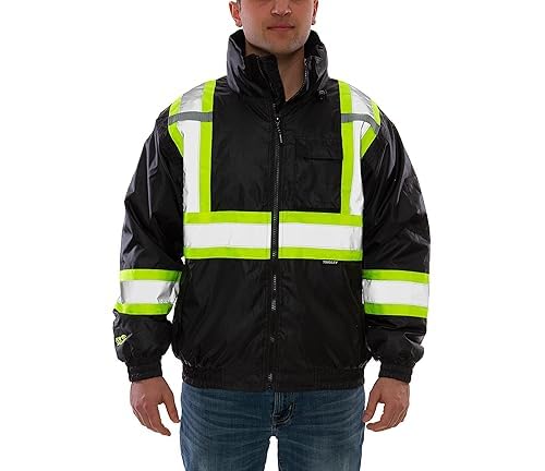 Image of Tingley Bomber II J26123C High Visibility Insulated Jacket, Large, Black