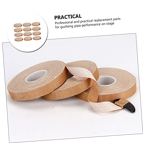 Milisten 15 Rolls Chinese Instrument For Cotton Pipa Tapes Soft Wrap Finger Protection Bandage Nail Guzheng Protector Wraps Tape Of Accessories Comfortable Children Picks Breathable #TOP3