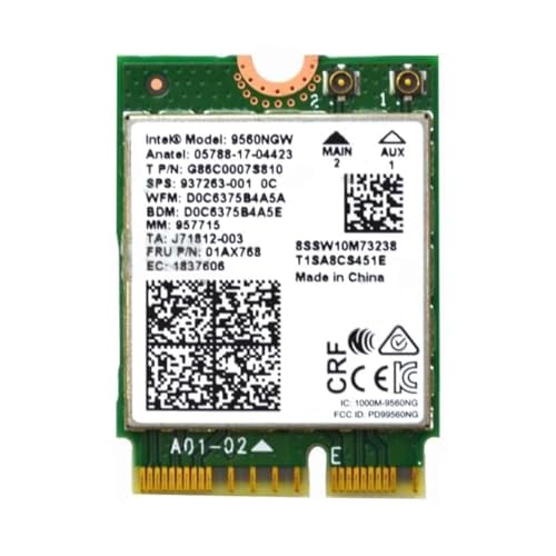 Intel 9560NGW Wireless-AC 9560 802.11AC WLAN PCI-Express Bluetooth 5.1 WiFi Card G86C0007S810