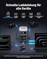 Anker SOLIX C300 DC Powerbank Powerstation + Schutztasche, 288Wh Akku für mehrere Geräte, LiFePO4 Akku, 300W Solargenerator, Für Camping, Reisen, Notfälle (Netzteil Nicht im Lieferumfang) – Ansicht 3