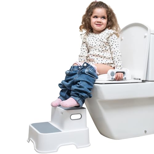 Riduttore WC Babify Con Scala - Regolabile Per Bambini 1-7 Anni, Pieghevole E Sicuro