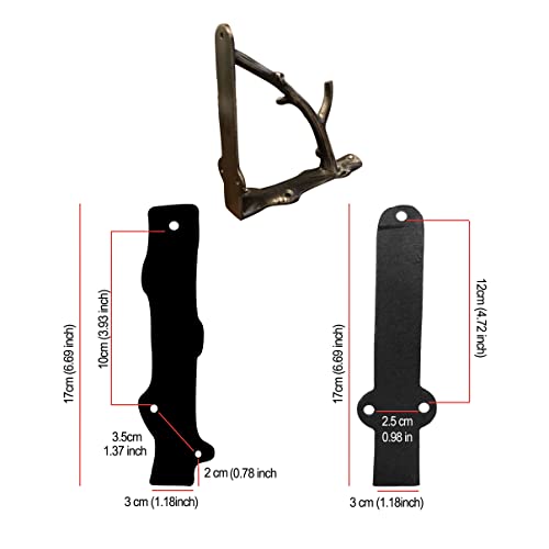 Nach Rustic Branch Shelf Bracket, Decorative Brackets For Shelves, Wall Mount Shelving Brackets, 2 Pack, Black, 7X2X7.3 Inches, Js-90-078 #TOP7