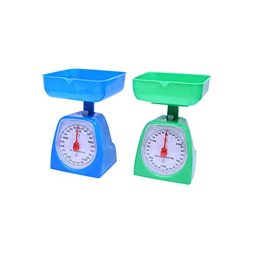 Utoolmart Mechanical Kitchen Scale - Diet Food Scale - With Pounds & Kilogram Measurements - Measuring Range 5000G Accuracy 5G Orange 1Pcs #TOP1