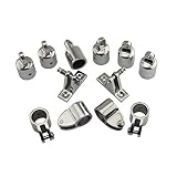 bns7fapq Juego de accesorios de acero inoxidable para barco Bimini de 3 arcos - Juego de 12 piezas de SS316 7/8 pulgadas (22 mm) 1 pulgada (25 mm) (color: 25 mm)